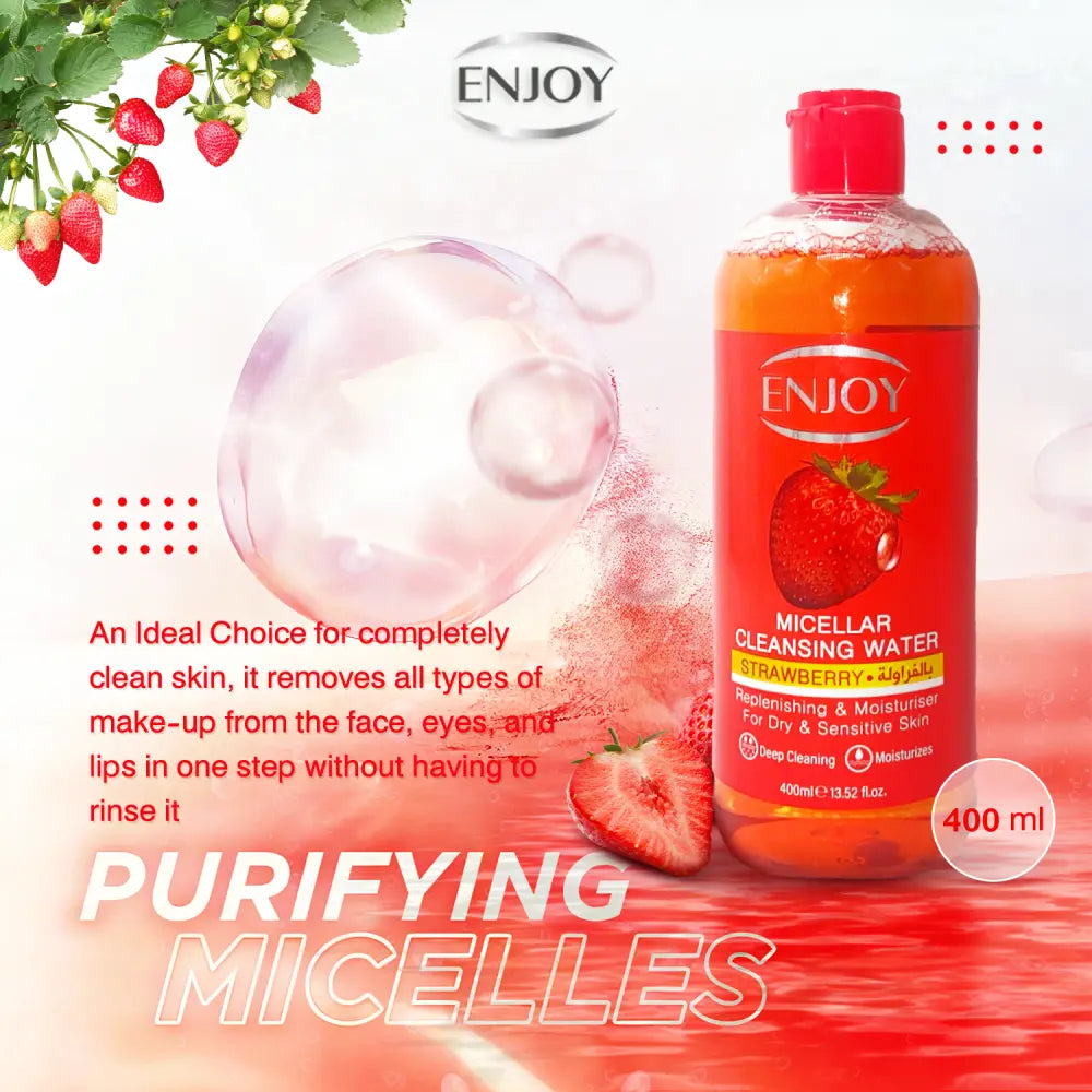 Enjoy facial micellar STRAWBERRY 400 ml