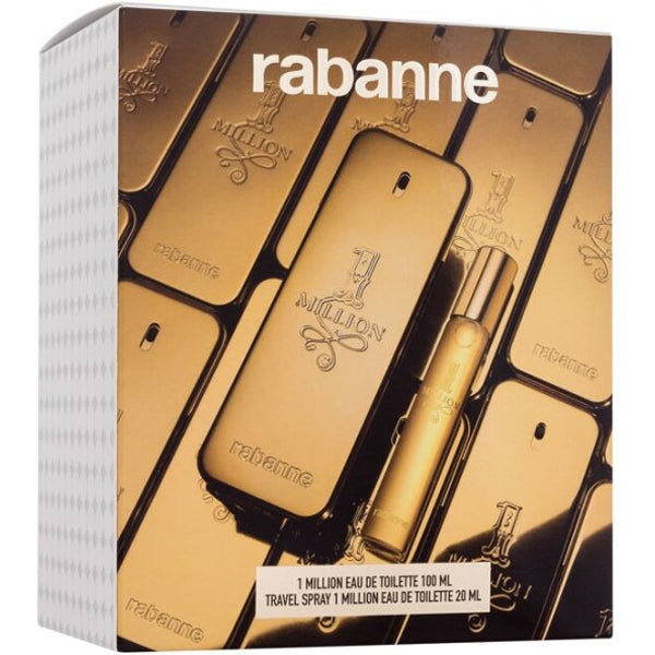 Paco Rabanne 1 Million Set (Edt 100Ml + Edt 20Ml) For Men