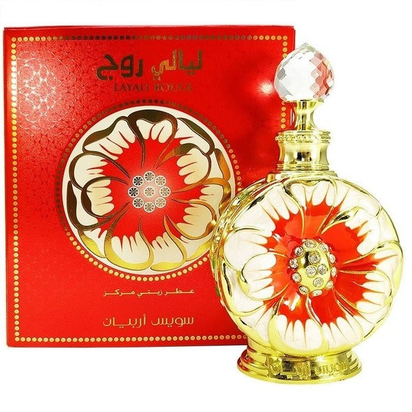 Swiss Arabian Layali Rouge  Perfume Oil 15Ml  (Tester)